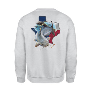 Catfish season Texas catfish fishing - Standard Fleece Sweatshirt