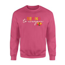 Load image into Gallery viewer, Thanksgiving Turkey Be Kind to Everyone - Standard Crew Neck Sweatshirt