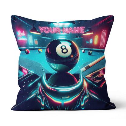Personalized 8 Ball Billiard Game 3D Pillow Custom Best Billiard Pillows VHM0896