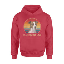 Load image into Gallery viewer, Custom photo best dog mom ever vintage personalized gift hoodie
