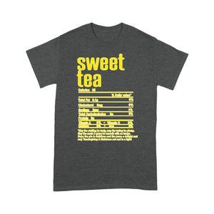 Sweet tea nutritional facts happy thanksgiving funny shirts - Standard T-shirt
