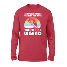 Load image into Gallery viewer, Custom name the man the myth the legend 1970s vintage retro personalized gift - Standard Long Sleeve