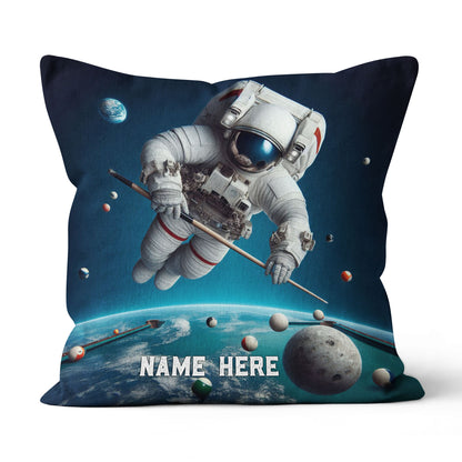 Funny Astronaut Playing Billiard Pillow Custom Funniest Pillow Pool Gift TDM0834