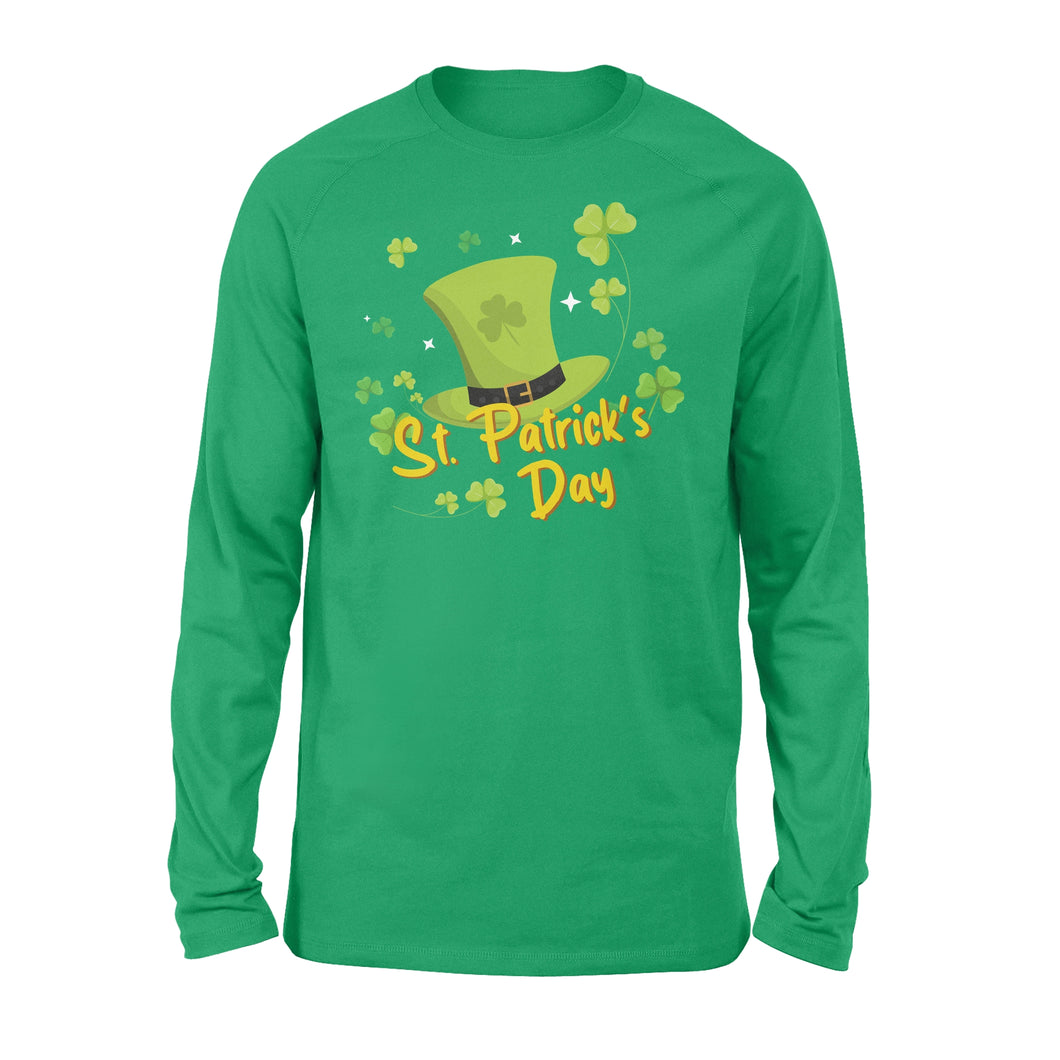 St. Patrick's Day Long sleeve Shirt Shamrock and Patrick's day Hat - FSD1400D02