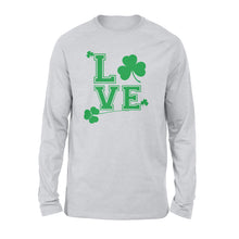 Load image into Gallery viewer, Green St Patrick&#39;s Shamrock Long sleeve - FSD1409D08