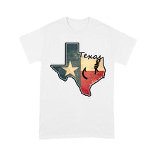 Load image into Gallery viewer, Texas fishing t shirt with Texas flag for fisherman Texas fishing forum A234