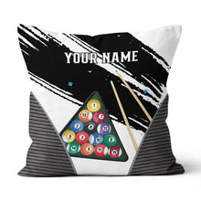 Load image into Gallery viewer, Personalized 3D Billiard Balls Pillow Custom 8 Ball Pillow Billiard Gift VHM0864
