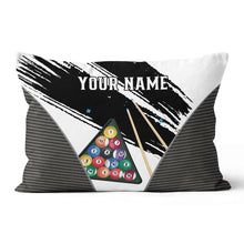 Load image into Gallery viewer, Personalized 3D Billiard Balls Pillow Custom 8 Ball Pillow Billiard Gift VHM0864