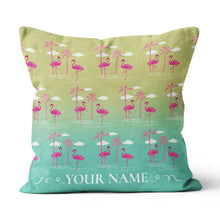 Load image into Gallery viewer, Gradient Tropical Flamingo Custom Golf Pillow Personalized Golfing Gifts LDT1106