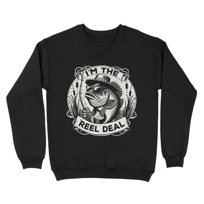 Sweatshirt - I'm the reel deal gift for fisherman A54