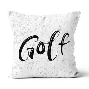 Black And White Golf Throw Pillow Cool Golf Gifts For Golfer LDT1206