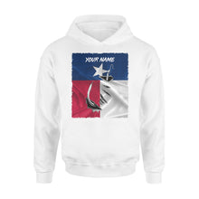 Load image into Gallery viewer, Custom Texas Flag Texas Fishing 3D Fish Hook Hoodie shirts Personalized Fishing Gifts FFS - IPHW411