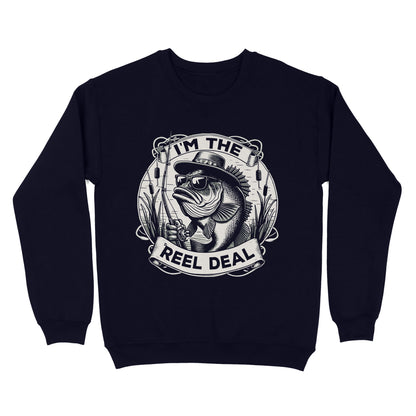 Sweatshirt - I'm the reel deal gift for fisherman A54