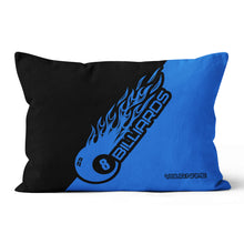 Load image into Gallery viewer, Black Blue 8 Ball Billiard Pillow Custom Name Pool Gifts Throw Pillow TDM0793