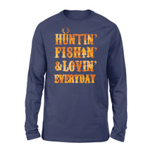 Load image into Gallery viewer, Hunting Fishing Loving Everyday Long sleeve Shirt Orange Camo - SPH95