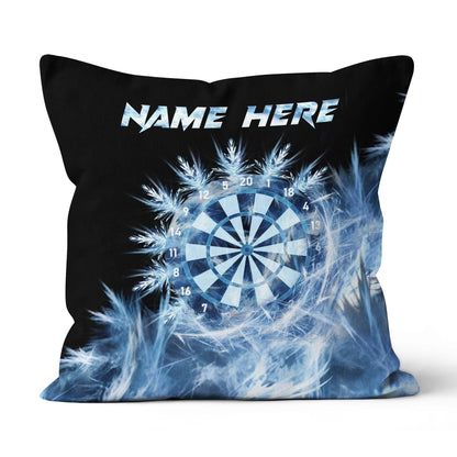 Icy Blue Light Dartboard Custom Pillow Winter Personalized Darts Gifts LDT1197