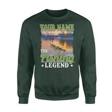 Load image into Gallery viewer, The man the myth the fishing legend shirt- Standard Fleece Sweatshirt