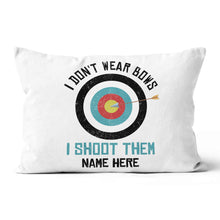 Load image into Gallery viewer, Personalized Archery Throw Pillows, Funny Saying Archery Pillows Gifts TDM0888