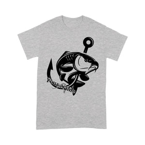 Carp fishing tattoos Customize name T-shirt, personalized fishing gifts for fisherman - NQS1208