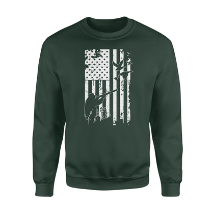 White American flag duck hunting legend hunter NQSD248 - Standard Crew Neck Sweatshirt
