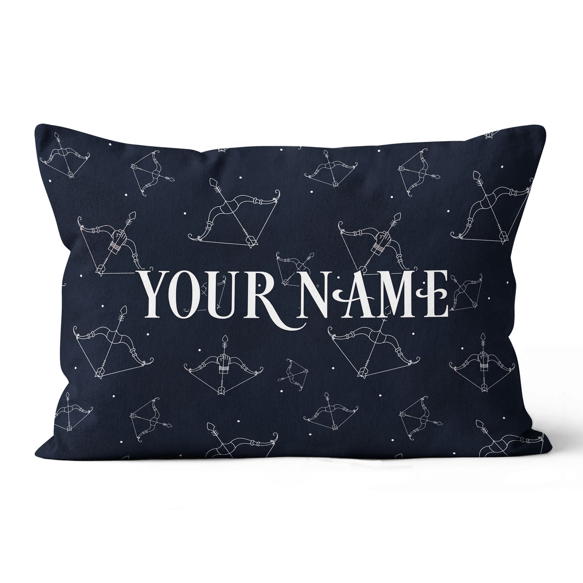 Personalized 3D Black Bow Arrow Archery Pillow Custom Archery Gift Ideas VHM0873