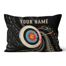 Load image into Gallery viewer, Personalized Archery 3d Target Tribal Pattern Pillow, Best Pillows Gifts TDM0785