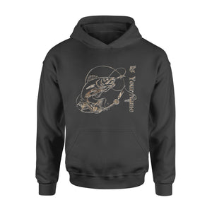 Walleye fishing camo personalized walleye fishing tattoo shirt perfect gift - Standard Hoodie