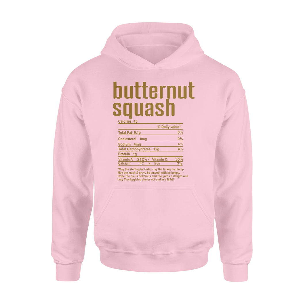 Butternut squash nutritional facts happy thanksgiving funny shirts - Standard Hoodie