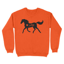 Load image into Gallery viewer, Customized name horse gifts for girls, Gift For Horse Owner, Horse Trainer Gift, Horse Lover Gift, Cowgirl, Riding Tee D06 NQS2682 - Standard Crew Neck Sweatshirt