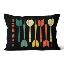 Load image into Gallery viewer, Multicolor Vintage Darts Pillow Personalized Darts Gifts For Dart Player LDT1099