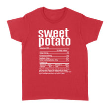 Load image into Gallery viewer, Sweet potato nutritional facts happy thanksgiving funny shirts - Standard Women&#39;s T-shirt