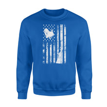 Load image into Gallery viewer, Hunting Shirt with American Flag, Shotgun Hunting Shirt, Turkey Hunting Shirt D05 NQS1338 - Sweatshirt