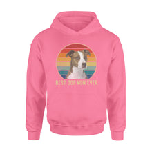 Load image into Gallery viewer, Custom photo best dog mom ever vintage personalized gift hoodie