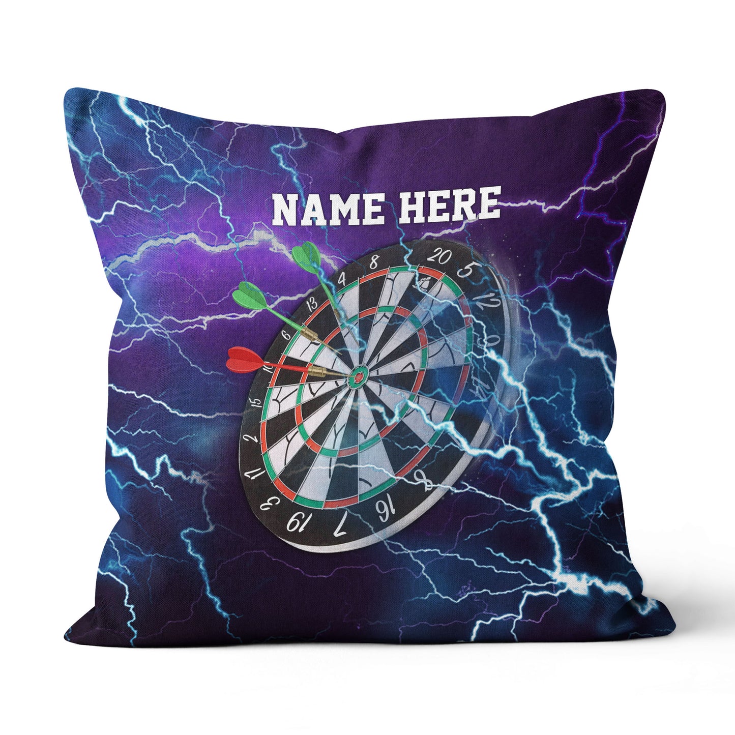 Purple Thunder Lightning Custom Dart Pillow Personalized Darts Gifts LDT1183