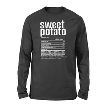 Load image into Gallery viewer, Sweet potato nutritional facts happy thanksgiving funny shirts - Standard Long Sleeve