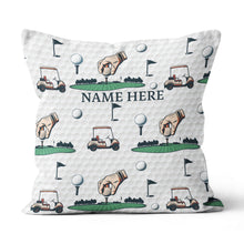 Load image into Gallery viewer, Golf Elements Custom Throw Pillow Personalized Golf Gifts For Golfer LDT1199