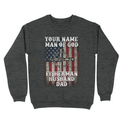 Fisherman - Man of God personalized gift Standard Crew Neck Sweatshirt