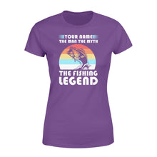 Load image into Gallery viewer, Custom name the man the myth the legend 1970s vintage retro personalized gift - Standard Women&#39;s T-shirt