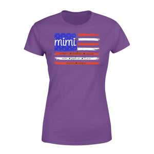 Mimi nickname custom name 4th July US flag shirt personalized gift