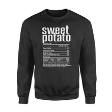 Load image into Gallery viewer, Sweet potato nutritional facts happy thanksgiving funny shirts - Standard Crew Neck Sweatshirt