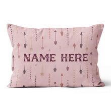 Load image into Gallery viewer, Archery Arrows Custom Pink Throw Pillow, Best Cute Valentines Gifts Idea TDM0872
