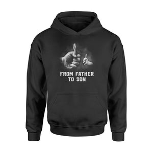 From Father to son Fishing Hoodie shirt Fish hook - SPH54