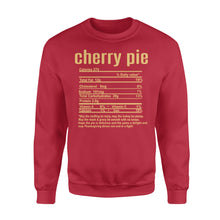 Load image into Gallery viewer, Cherry pie nutritional facts happy thanksgiving funny shirts - Standard Crew Neck Sweatshirt