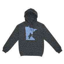 Load image into Gallery viewer, Minnesota Ice Fishing Shirts, Winter Fishing Minnesota State Love Fishing Hoodie - FSD2927 D06
