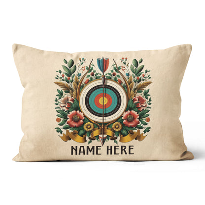 Customized Archery Target With Flowers Pillow Archery Pillows Decorative TDM0847