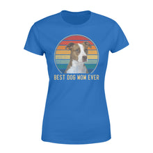 Load image into Gallery viewer, Custom photo best dog mom ever vintage personalized gift women&#39;s t-shirt