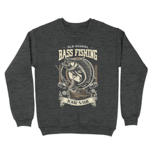 Load image into Gallery viewer, Sweatshirt - Old school bass fishing personalized fishing shirt A58