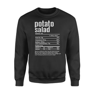Potato salad nutritional facts happy thanksgiving funny shirts - Standard Crew Neck Sweatshirt