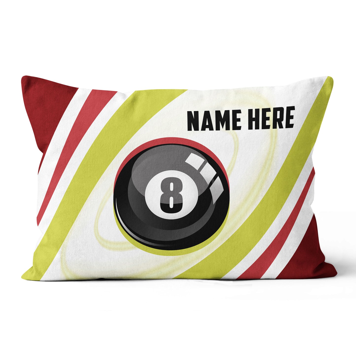 Personalized Red Green 8 Ball Billiard Pillow Custom Best Billiard Gifts VHM0928