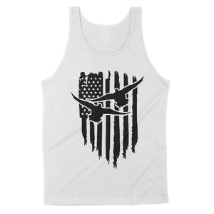 Duck Hunting American Flag Clothes, Shirt for Hunting NQS121 - Standard Tank
